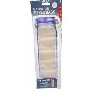 Kitchen Zipper Jar Mason Bags 3pc Set Tall Storage Bags For Spaghetti Pasta New